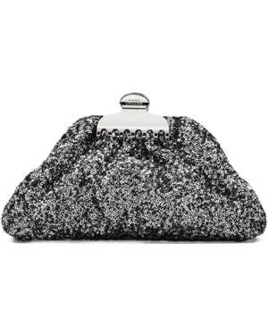 Marc Jacobs The Sequin Glam Small Clutch Bag - Grey