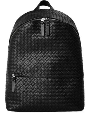 Bottega Veneta Leather Backpack - Black