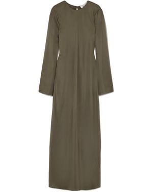 Rohe Round Neck Long Dress - Green