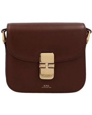A.P.C. Grace Mini Shoulder Bag - Brown