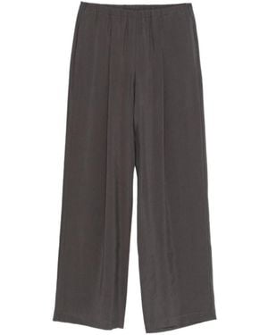 Alysi Elasticated Palazzo Trousers - Grey