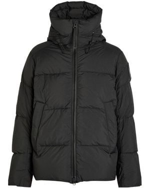 Canada Goose Hooded Quilted Down Jacket - Black