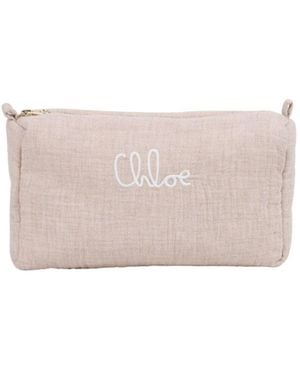 Chloé Fabric Cosmetic Bag - White