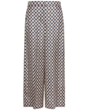 Max Mara 'S Stmgrazia All-Over Printed Trousers - Grey