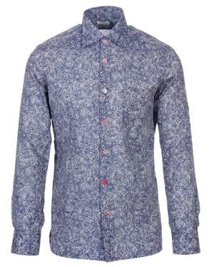 Kiton Long-Sleeved Shirt - Blue