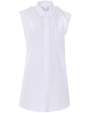 Sacai Sleeveless Dress - White