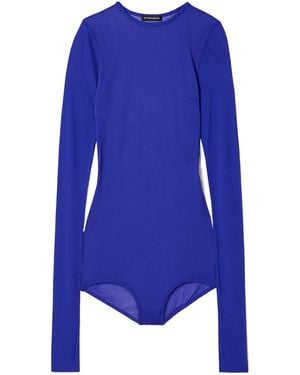 Ann Demeulemeester Bien Jersey Bodysuit - Blue