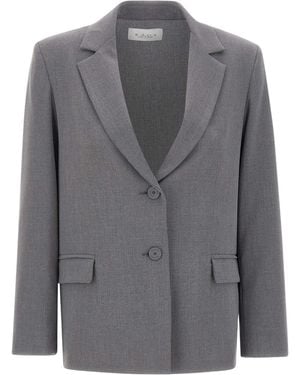 Kaos Single-Breasted Blazer - Grey