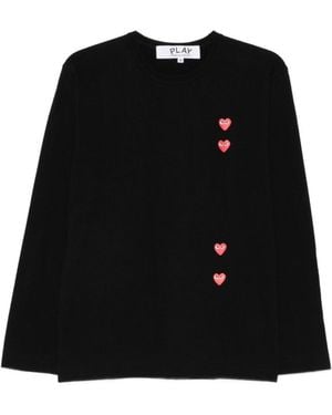 COMME DES GARÇONS PLAY Long-Sleeved T-Shirt - Black