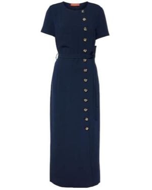 Altuzarra Rosa Midi Dress - Blue