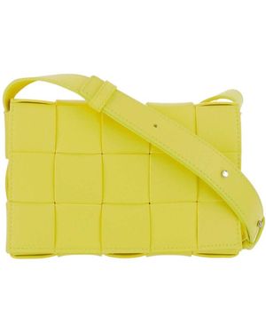 Bottega Veneta Cassette Small Shoulder Bag - Yellow