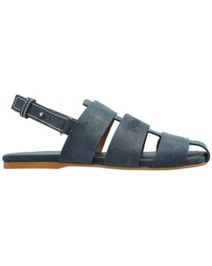 JW Anderson Round Toe Flat Sandals - Blue