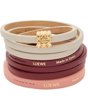 Loewe Twist Double Bracelet - White