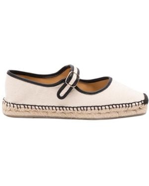 Castañer Flat Straw Shoes - Natural