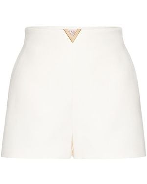 Valentino Crepe Couture Shorts - White