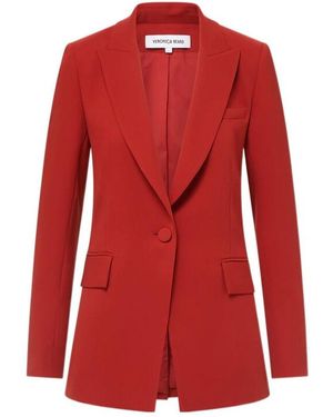 Veronica Beard Lapel Suit Jacket - Red