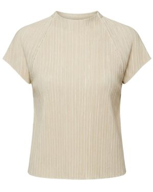 Amomento Pleats Raglan Top - White