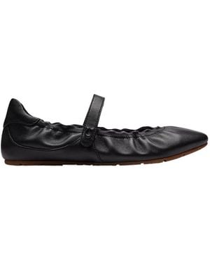 COACH Strap Ballet Flats - Black