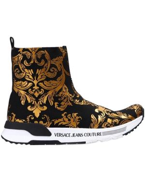 Versace Jeans Couture Printed Leisure Sports Shoes - Brown