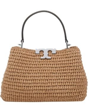 Tory Burch Honeycomb Mini Satchel Bag - Brown