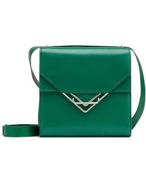 Bottega Veneta The Clip Shoulder Bag - Green