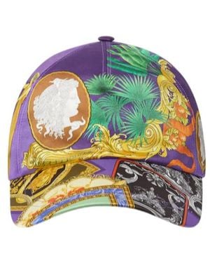 Versace Printed Twill Baseball Cap - Green