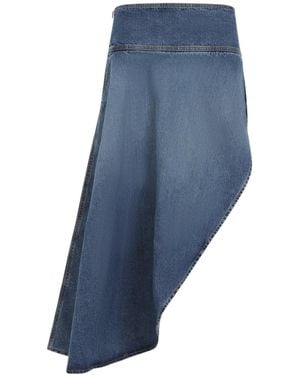Alaïa Asymmetrical Skirt - Blue