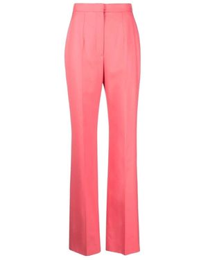 McQueen Straight Leg Trousers - Pink