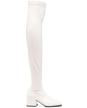 Courreges Thigh-High Boots - White