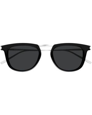 Saint Laurent Eyewear Square Frame Sunglasses - White