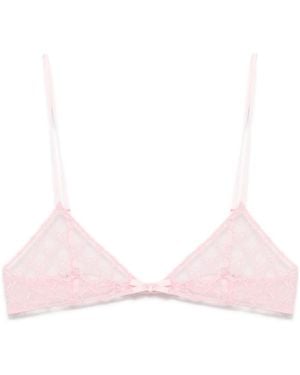Gucci Gg Tulle Bra - Pink