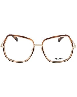 Max Mara Geometric Frame Glasses - Metallic