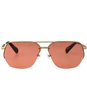 Jacquemus Geometric-Frame Metal Sunglasses - Pink