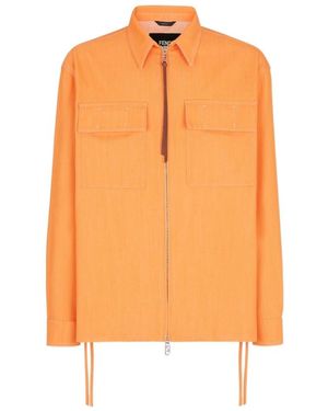 Fendi Denim Jacket - Orange