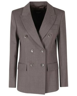 Seventy Double-Breasted Blazer - Brown