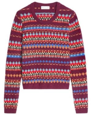 Dries Van Noten Jacquard Sweater - Red
