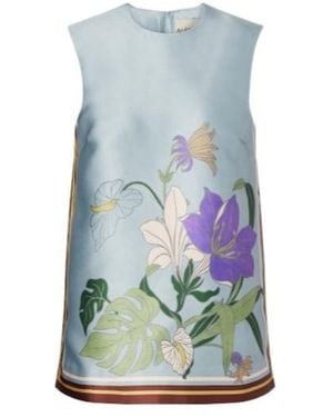 ALÉMAIS Floral Top - Blue