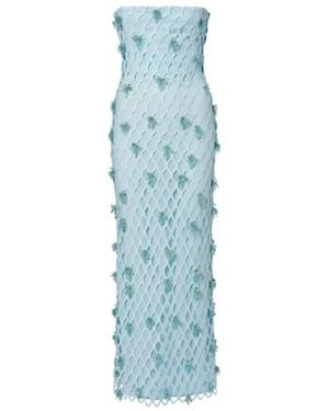 Jonathan Simkhai Iridessa Sequined Bustier Gown - Blue