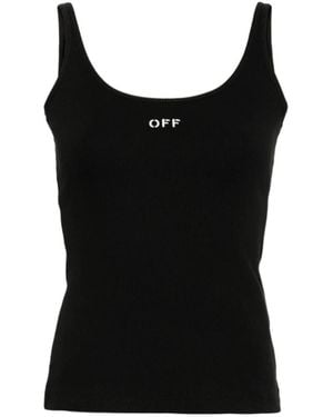 Off-White c/o Virgil Abloh Off Stamp Sleeveless Tank Top - Black