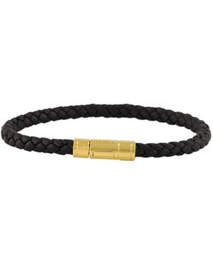 Tom Ford Woven Leather Bracelet - White
