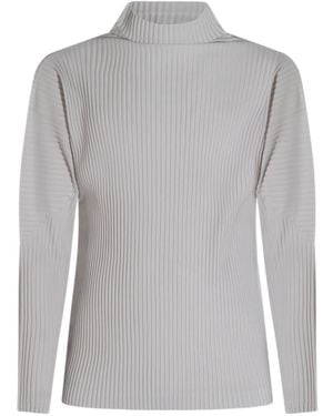 Homme Plissé Issey Miyake Homme Plissé Issey Miyake Knitted Top - Gray