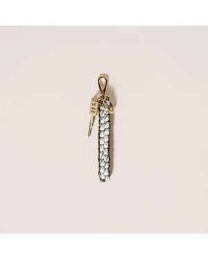 Miu Miu Cord Keychain Trick - Natural