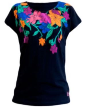 EA7 Floral T-Shirt - Blue