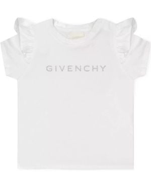Givenchy Infant Frill Logo T-Shirt - White