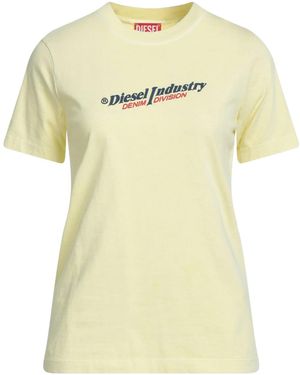 DIESEL Plain Colour T-Shirts - Yellow