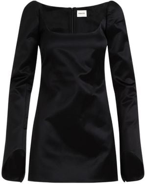 KHAITE Tate Long-Sleeved Dress - Black
