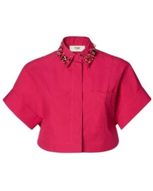 Fendi Poplin Shirt - Pink