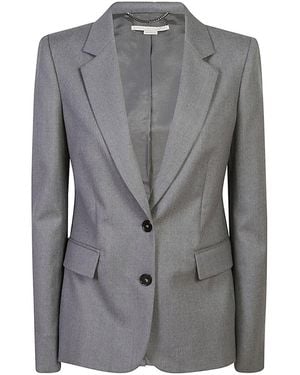 Stella McCartney Single-Breasted Tailored Blazer - Grey