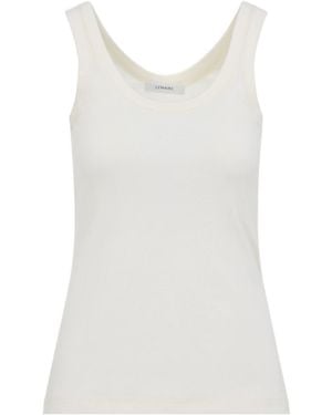 Lemaire Ribbed Tank Top - White