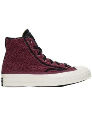 Converse Logo High-Top Casual Sneakers - Purple
